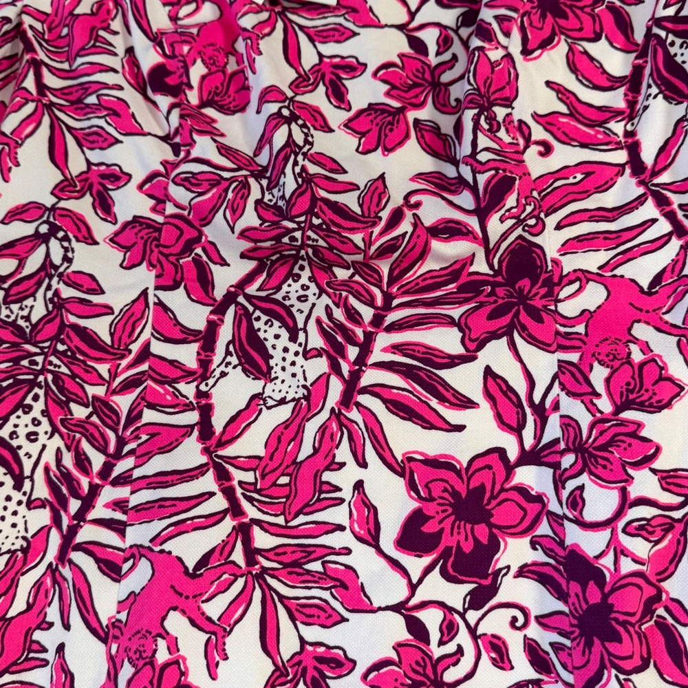 Lilly Pulitzer Isla Short Sleeve Shift Dress Elderflower Blossom Pink Purple 4 - Picture 3 of 10